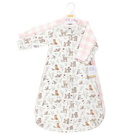 Hudson Baby Unisex Baby Cotton Long-Sleeve Wearable Sleeping Bag, Sack, Blanket, Enchanted Forest, 0-3 Months