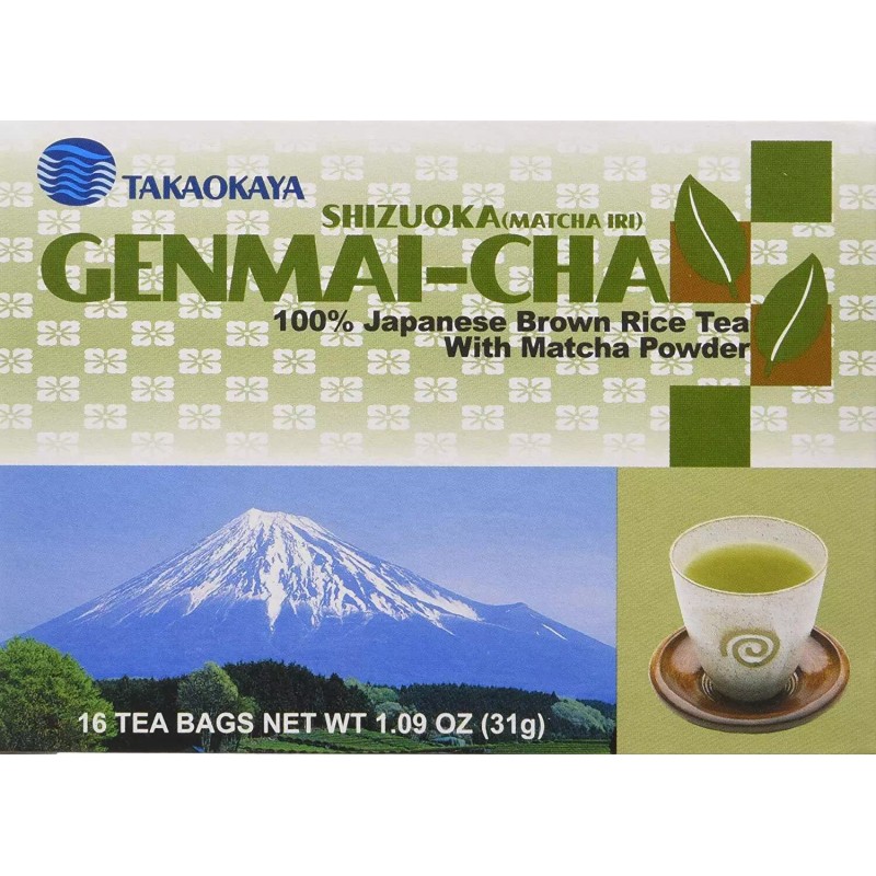 Takaokaya 3 BOXES Takaokaya Genmai-cha 100% Japanese Brown Rice Tea