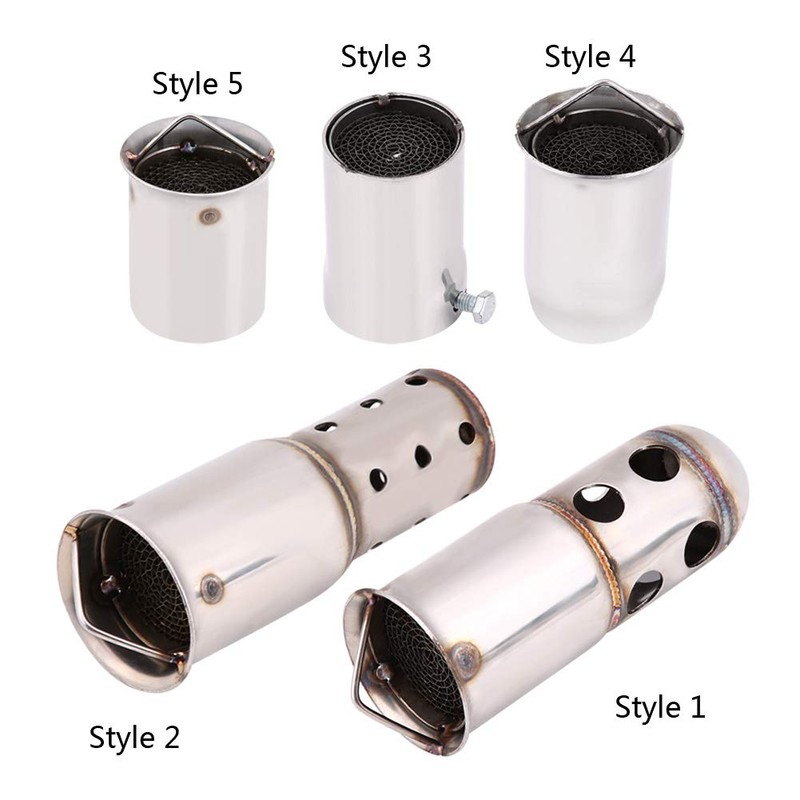 Keenso Motorcycle Exhaust Muffler, Universal Motorcycle 51 mm Exhaust DB