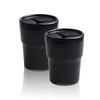 AIMALL 2PCS Compact Car Trash Bin, Mini Garbage Can for
