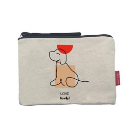 hello-bags Damen B-002-lovebarks Kulturbeutel/Handtasche, ekrü
