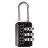 Blackspur - Zinc Alloy Combination Padlock - 3-Digit - Black