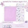 Toddler Nap Mat with Removable Pillow & Soft Minky Blanket,