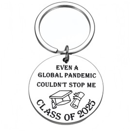 2025 Graduation Keychain - Funny Inspirational Gifts for High School, College, Nursing & PhD Grads - Gifts for Daughter, Son, Medical Students​ ﻿