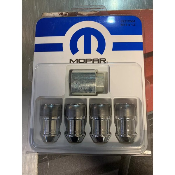 MOPAR Wheel Locks 82212564 M14 x 1.5 Fits 2011-19 WK,WD,DS,DT,DJ