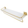 50cm Shower Caddy Wall Mount Shelf with Towel Hanger Acrylic