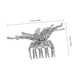 Baluue 2pcs Butterfly Hair Accessories Cute Silver Hair Claw Clips for Women Lightweight Jaw Clips Secure Grip Elegant Styling for Everyday Wear