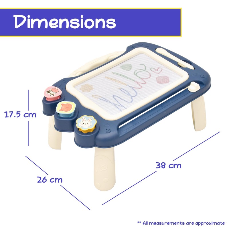 KandyToys Magnetic Drawing Board with Detachable Legs Educational Kids Toy