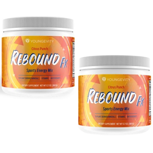 Youngevity Rebound FX Citrus Punch Powder - 360 G per Canister - 2 Pack