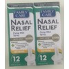2 Pack - Family Care Nasal Relief Anti-drip Pump Mist