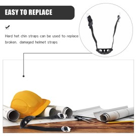 PartyKindom Hard Hat Chin Strap: Adjustable Helmet Chin Strap Universal Elastic Safety Helmet Strap with Chin Cup for Most Hard Hat