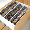 Mulush Metal Spice Rack Tray - Spice Drawer Organizer for