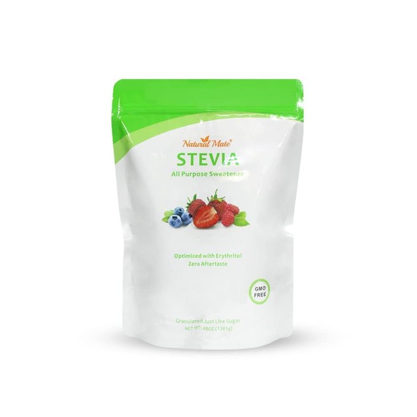 Natural Mate Zero Calorie Sweetener - Organic Stevia Granular Powder
