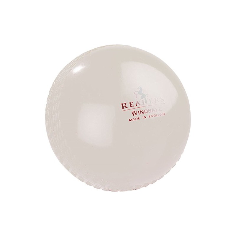 Readers Windball practice cricket ball - bulk discounts (White -