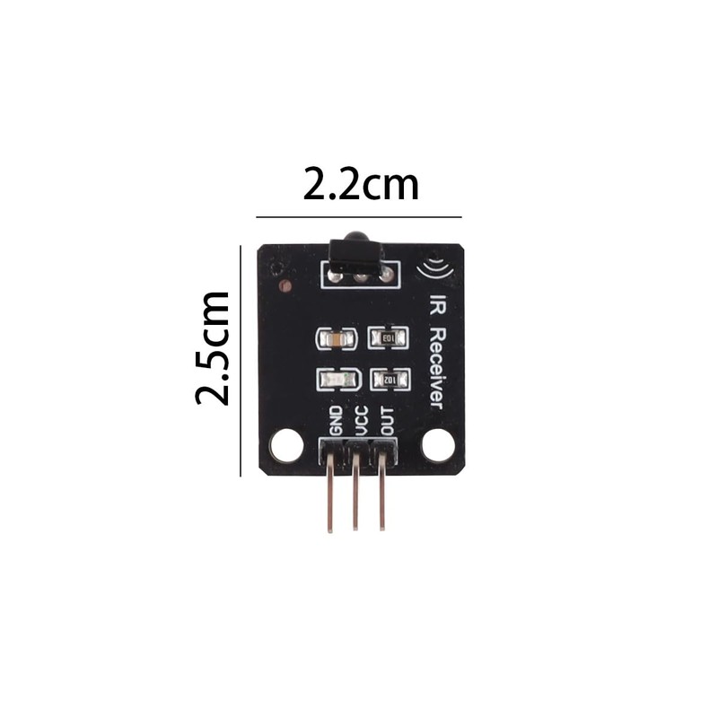 Gorise 5pcs Receiver Sensor Module Kit IR Digital 38KHz, Suitable