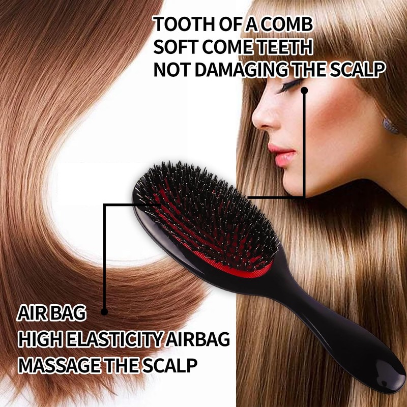 Paddle Hair Extension Brush, Anti-Static Massage for Hair Extensions and