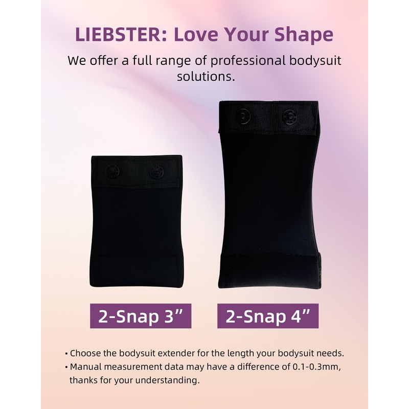 Liebster Shapewear Bodysuit Extender for Women - Adjustable Crotch &