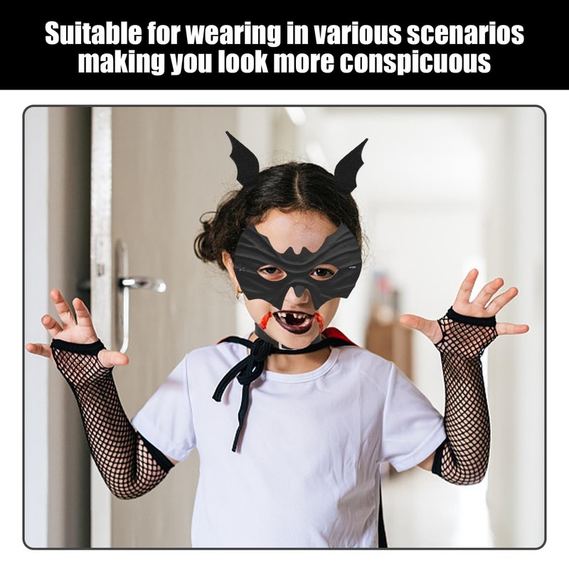 NIDHFG 1 Piece Bat Mask, 2 Piece Hairpins And 1
