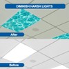 DERUINVAIO 6 Pack Fluorescent Light Covers for Ceiling Light, Clear