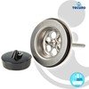 tecuro - 90505 Universal Drain Valve Drain Fitting with Plug