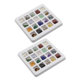 CIYODO Educational Ore Specimens Kit 20 Types Natural Crystal Ores Learning Rough Samples Student Teaching Specimen Set