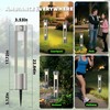 Solar Bollard Lights Outdoor Stainless Steel Pathlight Security Light Motion-Sensor