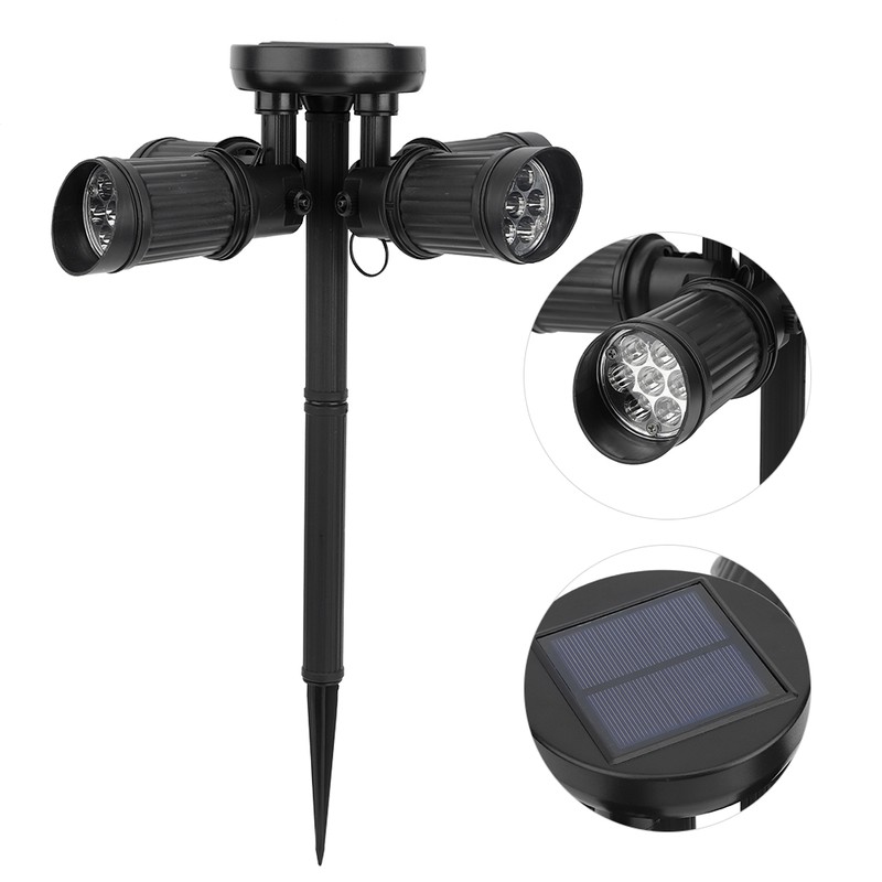 Waterproof Solar Lawn Lights LED Spotlight Landscape Lighting for Outdoor