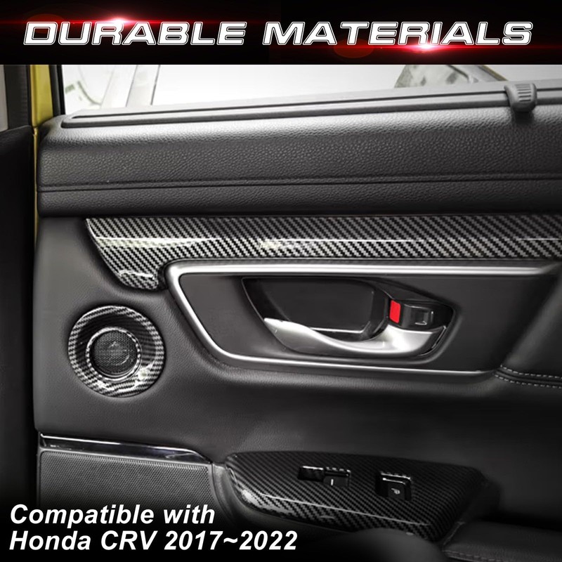 x xotic tech Interior Door Panel Stripe Molding Cover Trim,Carbon