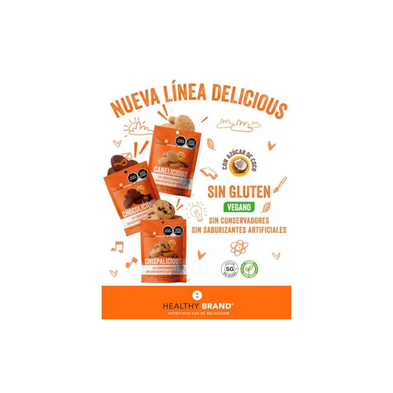 Healthy Brand | Galleta Canelicious | Sin Gluten - Vegana