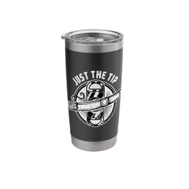 Funny Cigar Smoker Saying Just the Tip Cigars Cutter Stainless Steel Insulated Tumbler