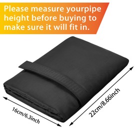cotaour 2pcs Outside Tap Cover for Winter, Large Outdoor Tap Cover for Winter Thickened Tap Jacket Insulated Protector Tap Cosy Cover from Freezing Bursting (Black)