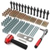 WelderElite Rivet Nut Drill Adaptor Tool Kit Contains 290 Rivet