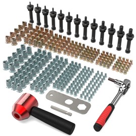 WelderElite Rivet Nut Drill Adaptor Tool Kit Contains 290 Rivet Nuts and 13 mandrels