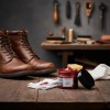 Balsamo Crema Pintura Resanadora De Piel Cuero Rojo Obscuro