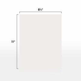 8 1/2 x 11 Cardstock - Savoy - Natural White - 100% Cotton (250 Qty.)