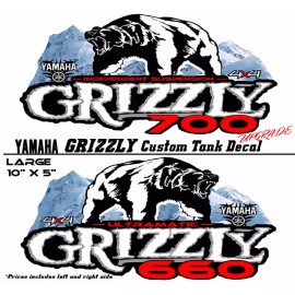 Yamaha Grizzly OEM ATV Tank Decal Graphic Sticker Kit 350 450 550 600 660 700  - Grizzly 600 Ultramatic
