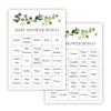 Greenery Eucalyptus Baby Shower Bingo Cards - Prefilled - Set