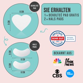 Anti-wrinkle pads, decollete wrinkles, remove decollete pads, anti-wrinkle pads, reusable eye pads, anti-wrinkle chest, anti-wrinkle pad, anti-ageing pads