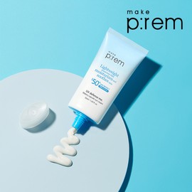 Make Prem [Full of Moisture] Make Prem UV Defense Me Watery Capsule Sun Cream 50ml [GIFT] Cleansing Foam 50ml / 메이크프렘 [수분가득]메이크프렘 유브이 디펜스 미 워터리 캡슐 선크림 50ml [GIFT]클렌징폼50ml