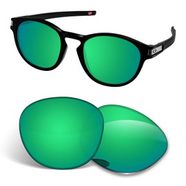 1.5MM Replacement Lenses Compatible With Oakley Latch OO9265 Sunglasses, Anti-Scratch and Impact Resistant - Green Polarized