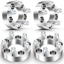 OCPTY 5x4.5 To 5x4.5 Wheel Spacers 1.5 inch Thick 5x114.3 with 1/2 Studs 5lug fit 1965-2014 for for Mustang 2006-2012 for Liberty 4PCS