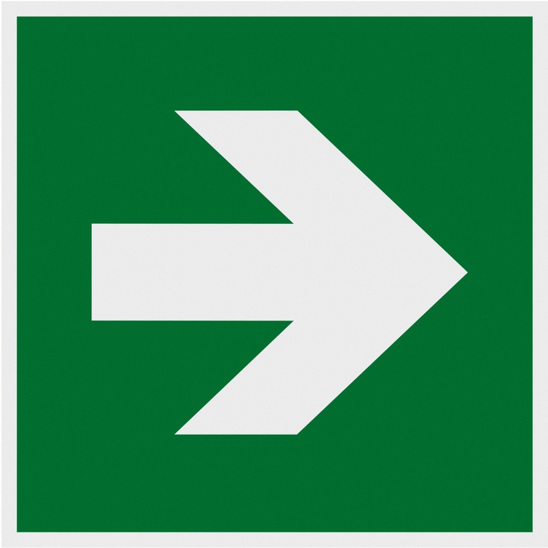 Champion Sign – 150 x 150 mm photoluminescent Sign/Information Sign/Brigade