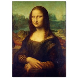 Leonardo Da Vinci Mona Lisa Poster A4 Size [Made in Japan] [Interior Wallpaper] Painting Art Wallpaper Poster (Poster Only)