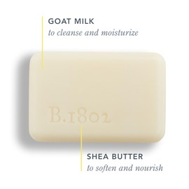Beekman 1802 Goat Milk Body Soap Bar 3-Piece Set, Fresh Air - Scented - 3.5 oz - Nourishes, Moisturizes & Hydrates - 100% Vegetable Soap with Lactic Acid - Good for Sensitive Skin - Cruelty Free
