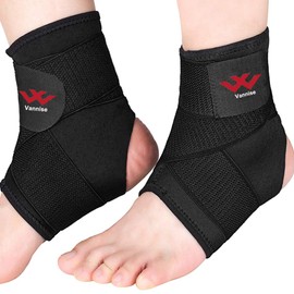 Ankle Brace, 2 Pack Breathable & Strong Ankle Brace for Sprained Ankle, Stabilize Ligaments, Prevent Re-Injury, Compression Ankle Brace Men Women with Adjustable Wrap, Ankle Support for Men volleyball.