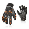 Vgo... Men's Mechanic Gloves, Synthetic Leather, 3D Dimensional, Touch Panel