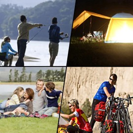 Miayaya Inflatable Cushion Portable Self Inflatable Seat Large Pad Water Moisture Resistant for Travel Airplane Stadium Office Sports Camping Bleacher Seat Cushion (Orange, 15.74 * 11.8 * 1.18 Inch)