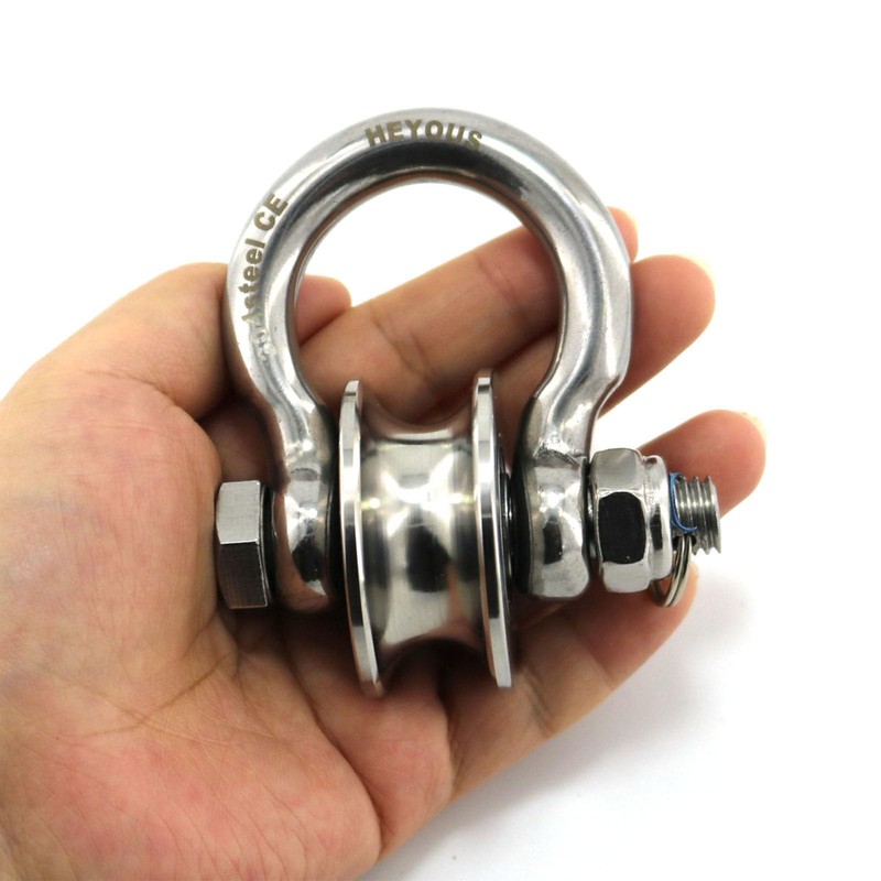 Heyous Detachable U Shaped Pulley with Large Size Long Screw