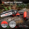 Mini Cordless Chainsaw Kit, Upgraded 6" One-Hand Handheld Electric Portable