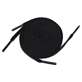 WS UK Flat Shoelaces/Trainer Laces [60cm, Black]